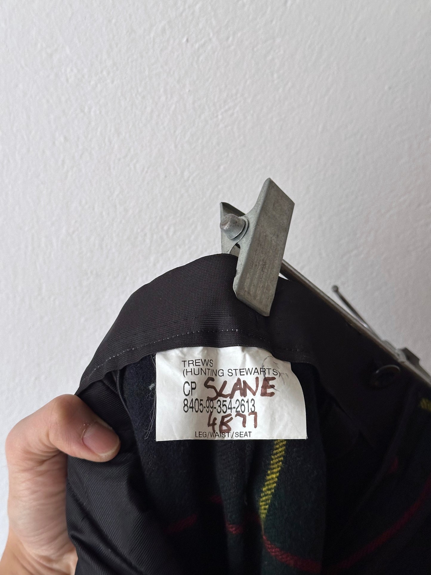 1980s British hunting check trousers - w25-33