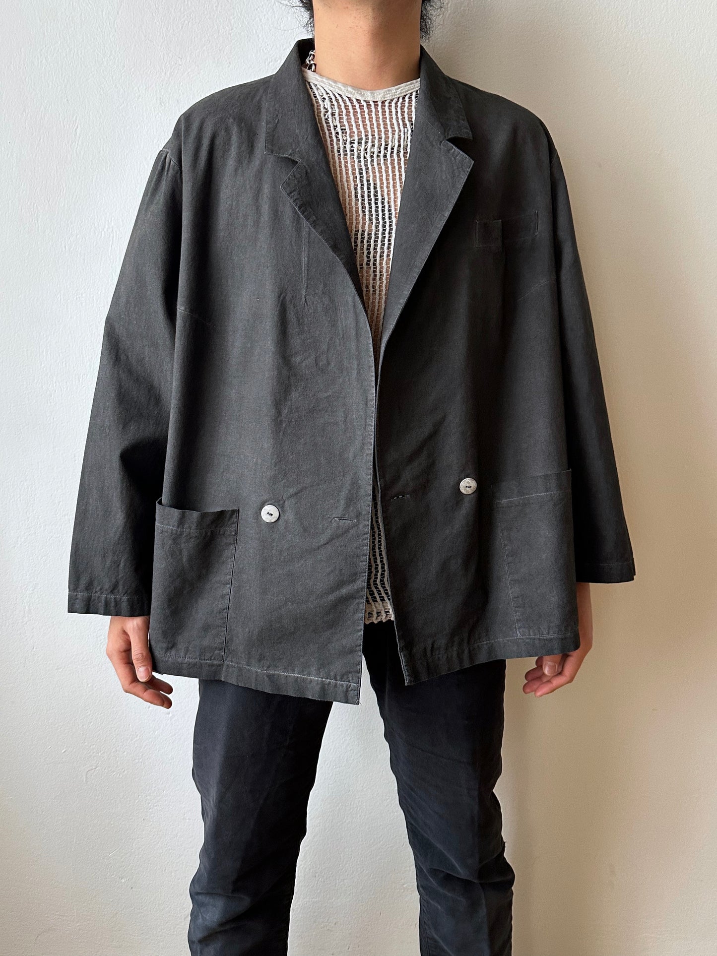 1990s Black cotton jacket