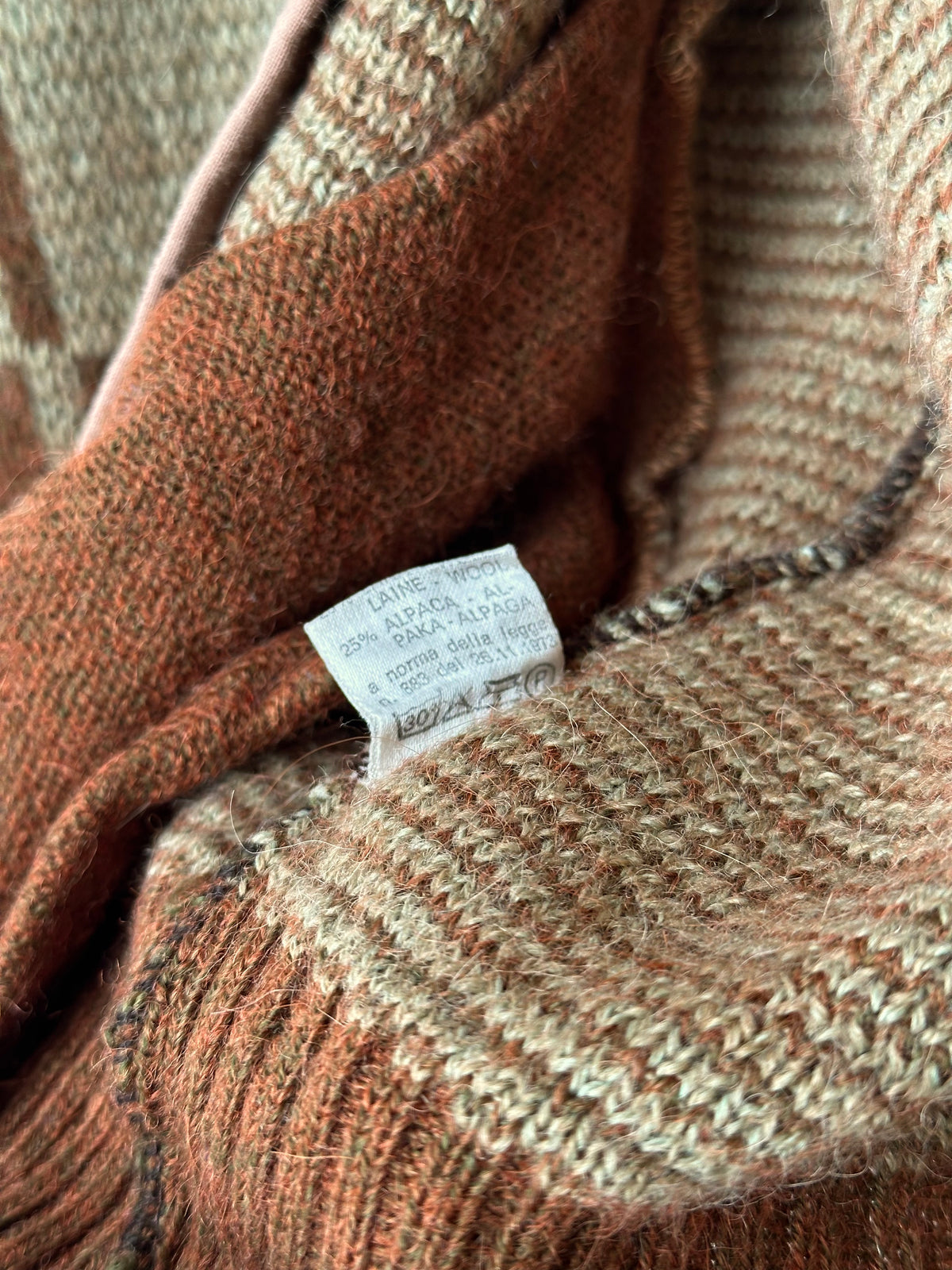 1980s Italian Alpaca blend knit jacket