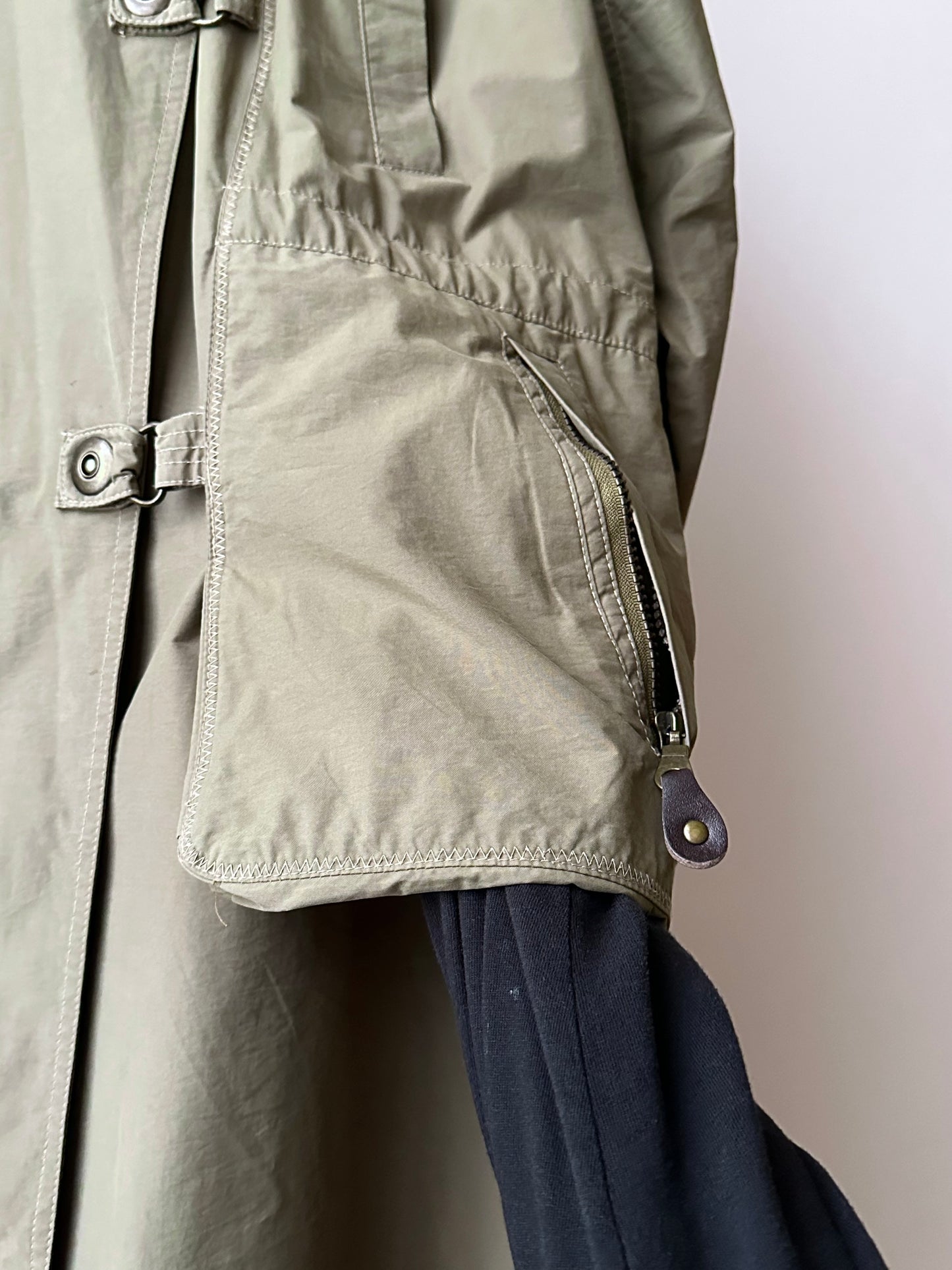 90s cotton/nylon coat