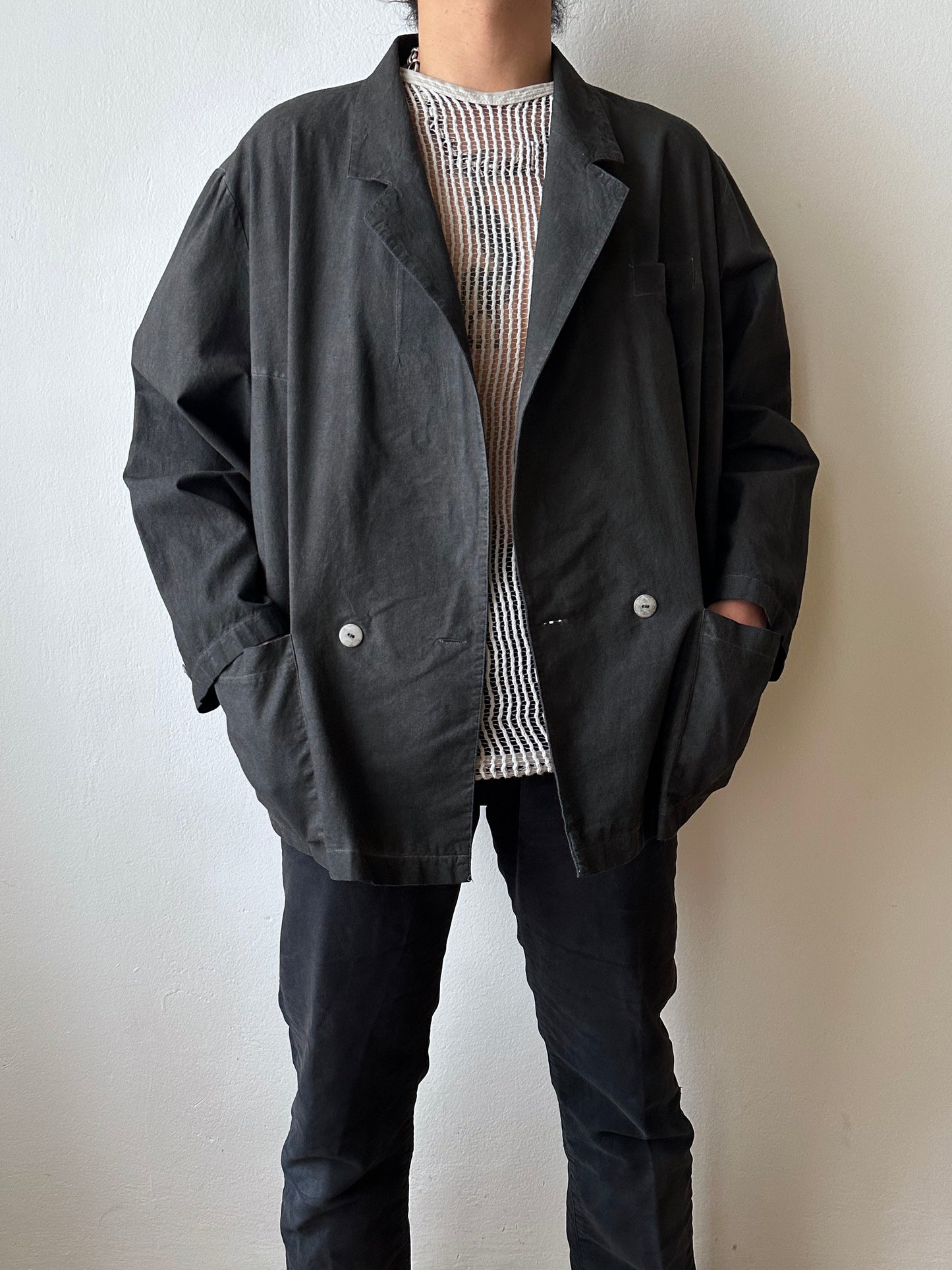 1990s Black cotton jacket