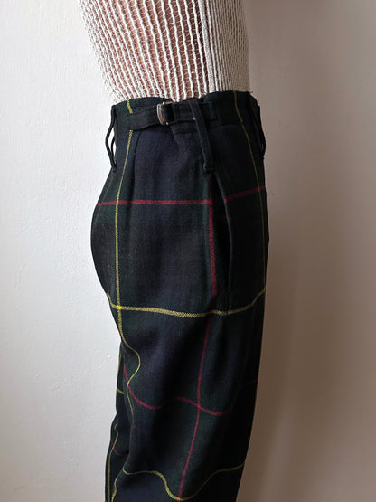 1980s British hunting check trousers - w25-33