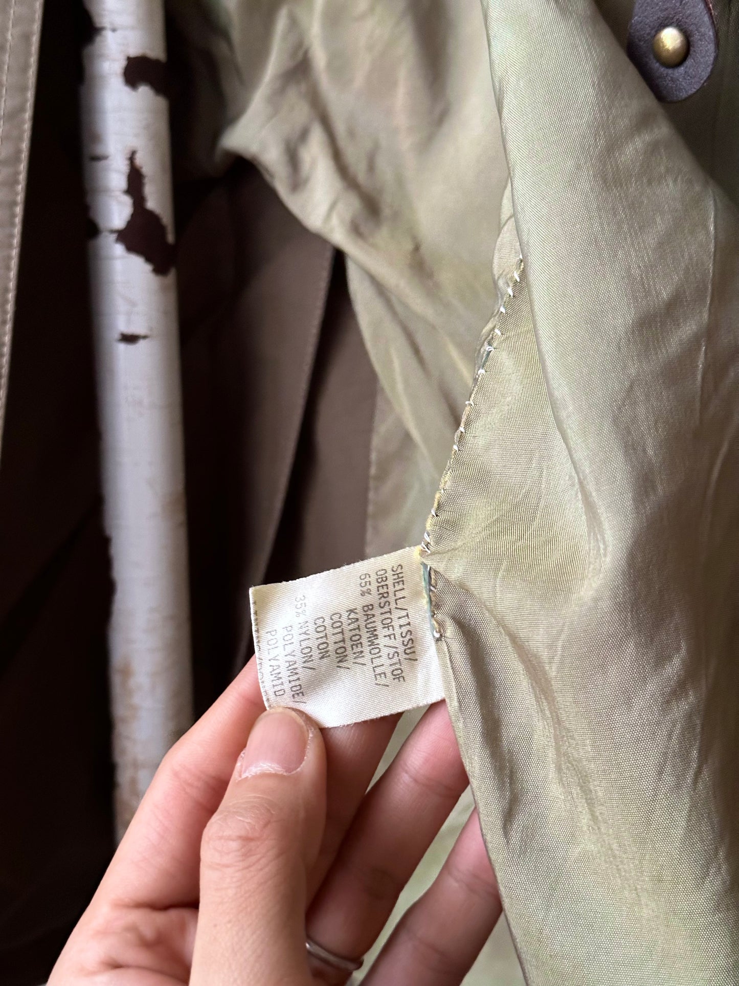 90s cotton/nylon coat