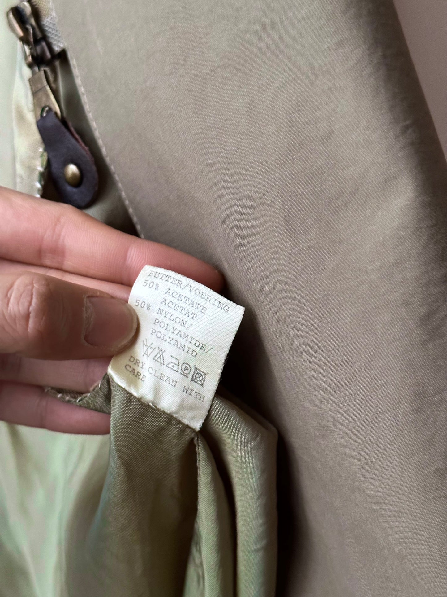 90s cotton/nylon coat