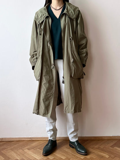 90s cotton/nylon coat