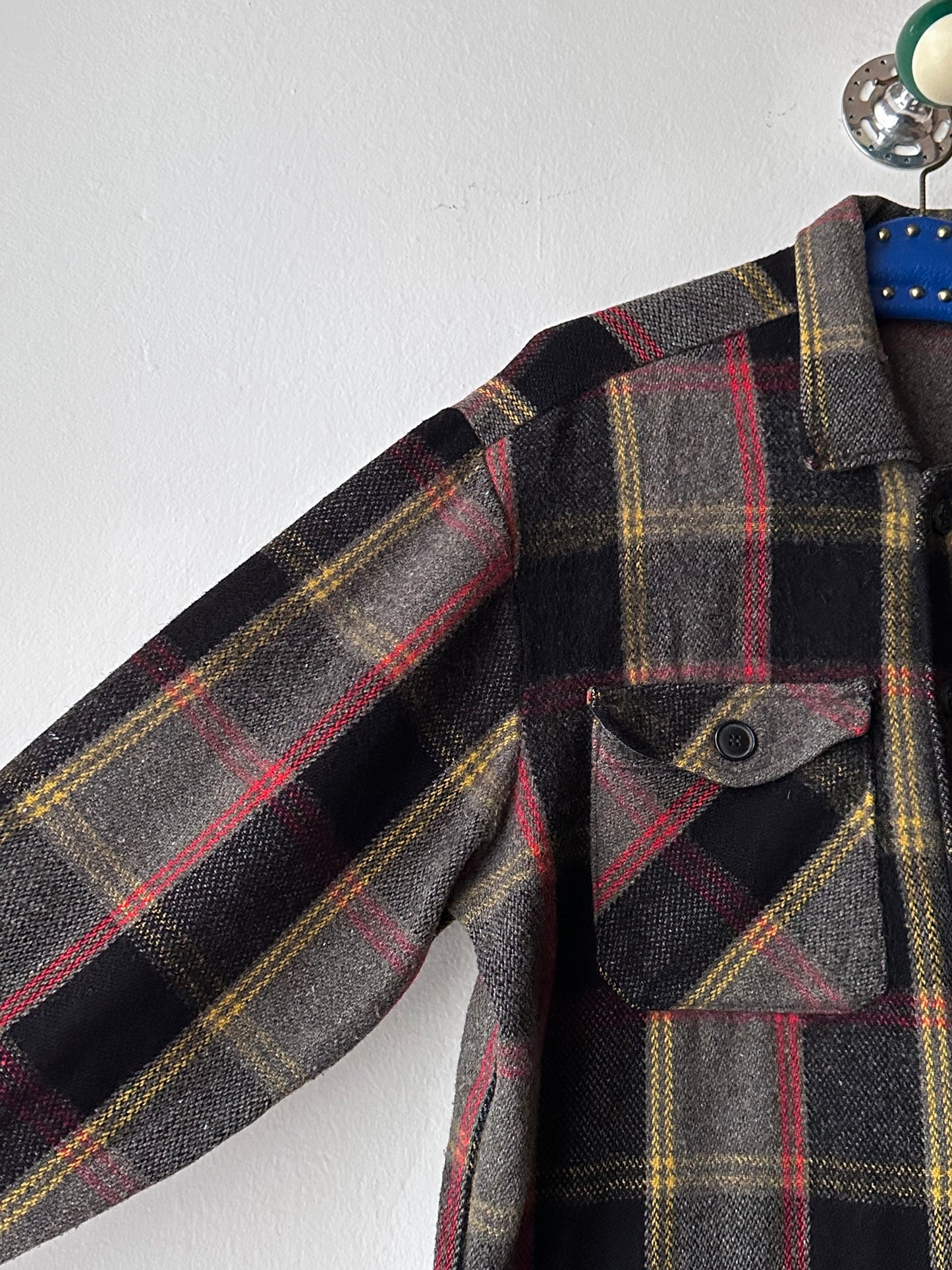 1970s wool check jacket