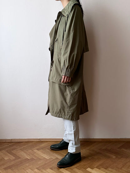 90s cotton/nylon coat