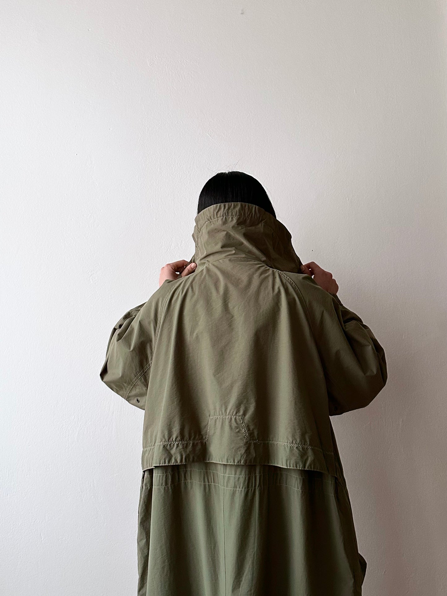 90s cotton/nylon coat