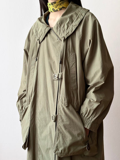 90s cotton/nylon coat