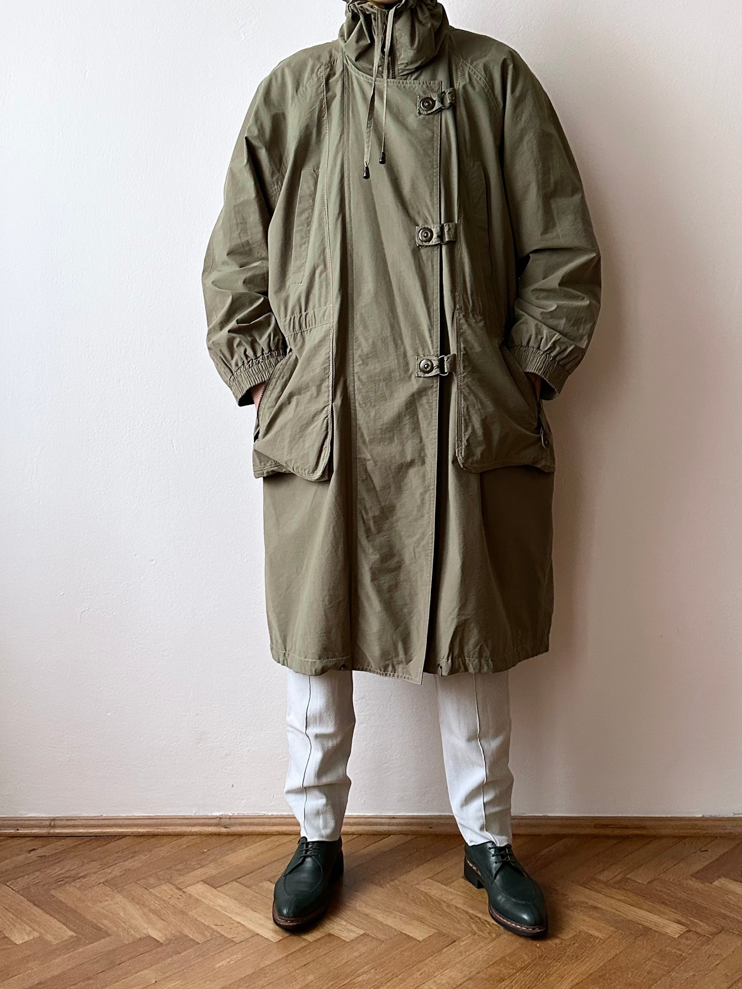 90s cotton/nylon coat
