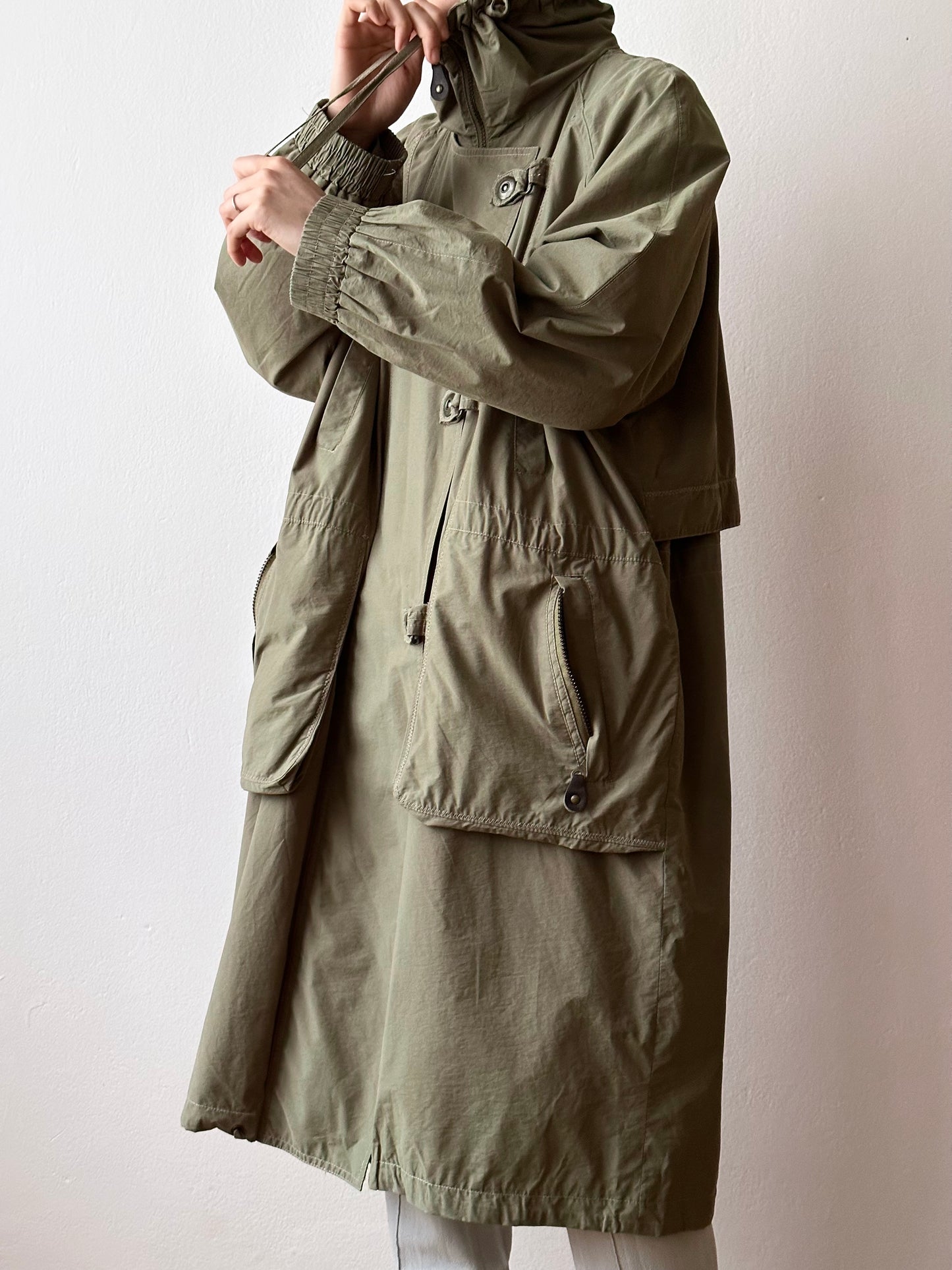 90s cotton/nylon coat
