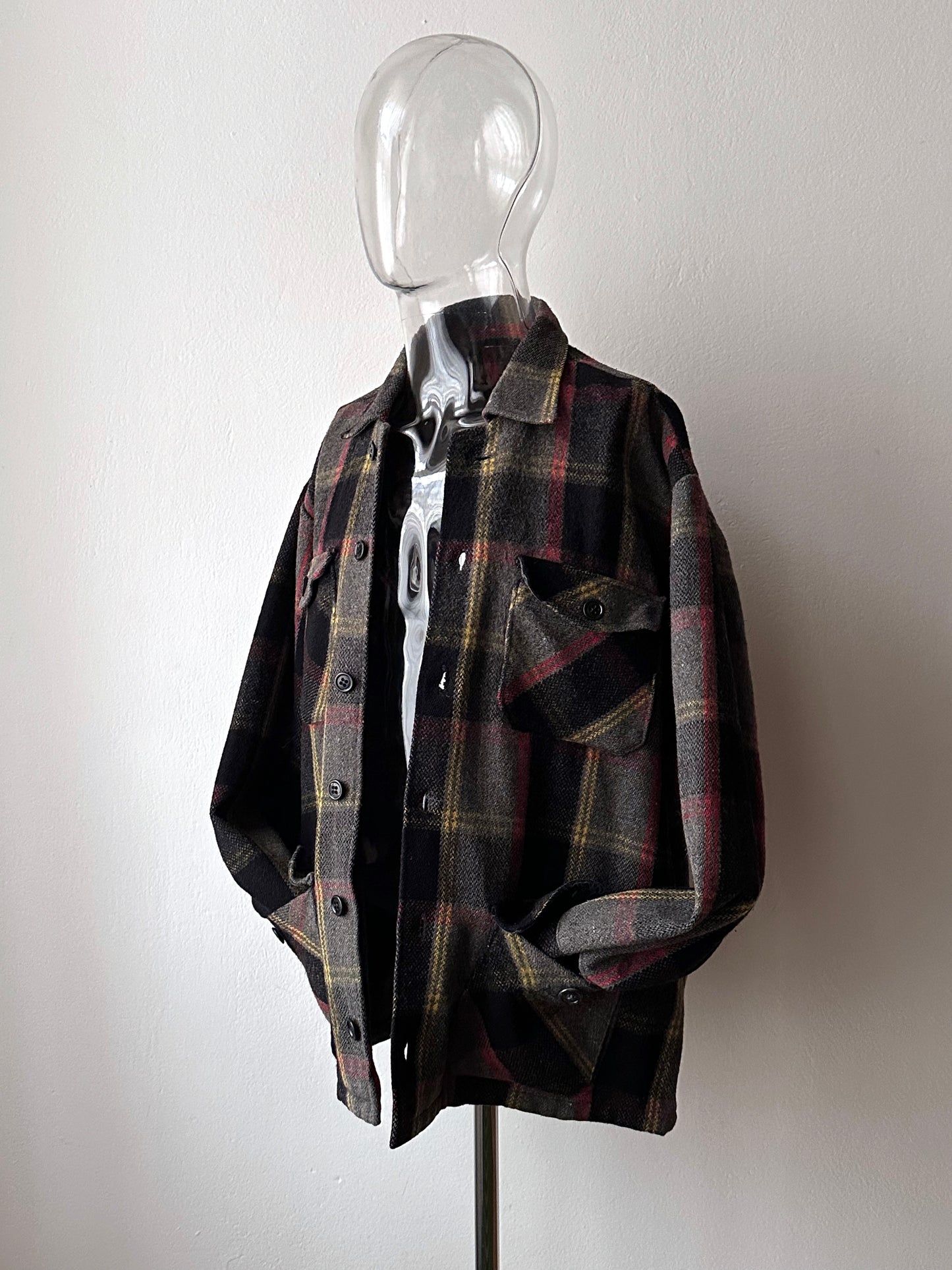 1970s wool check jacket