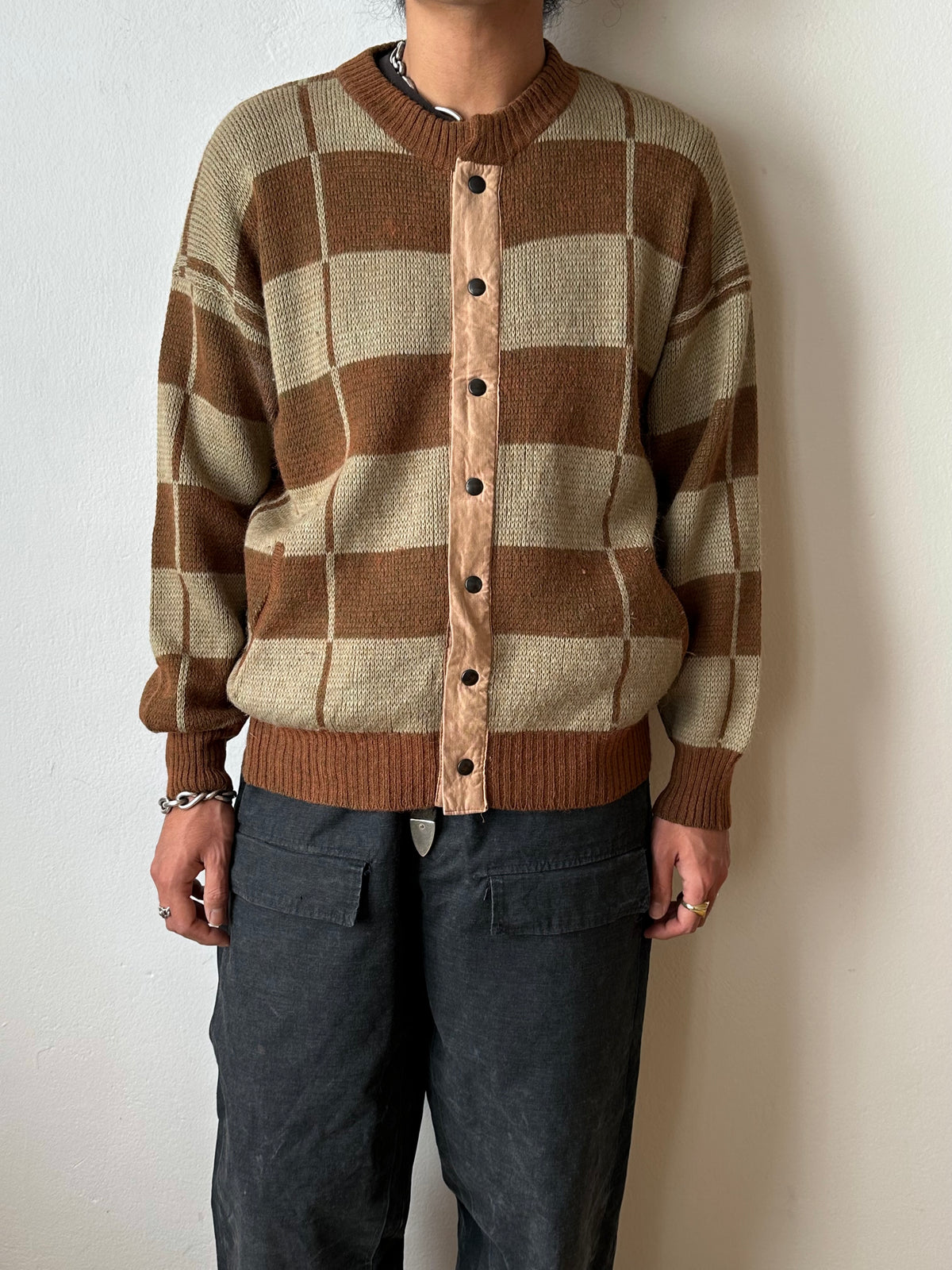 1980s Italian Alpaca blend knit jacket