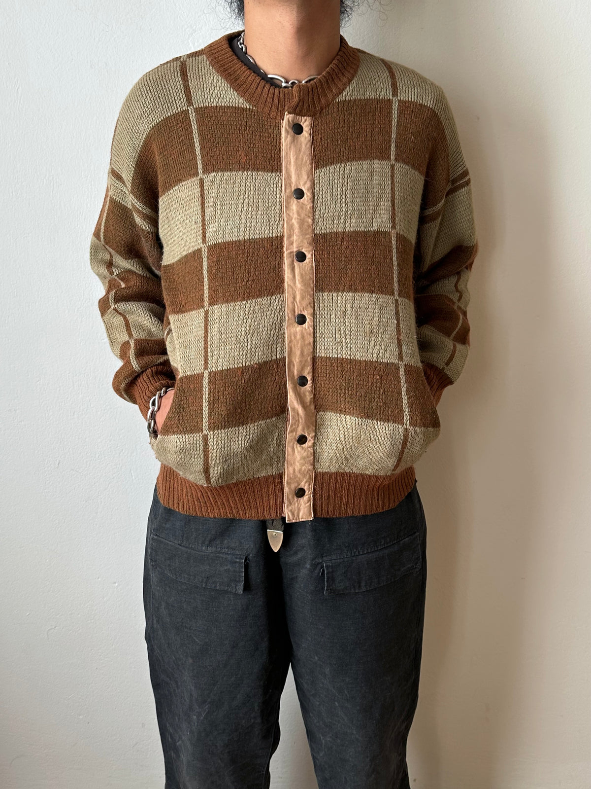 1980s Italian Alpaca blend knit jacket