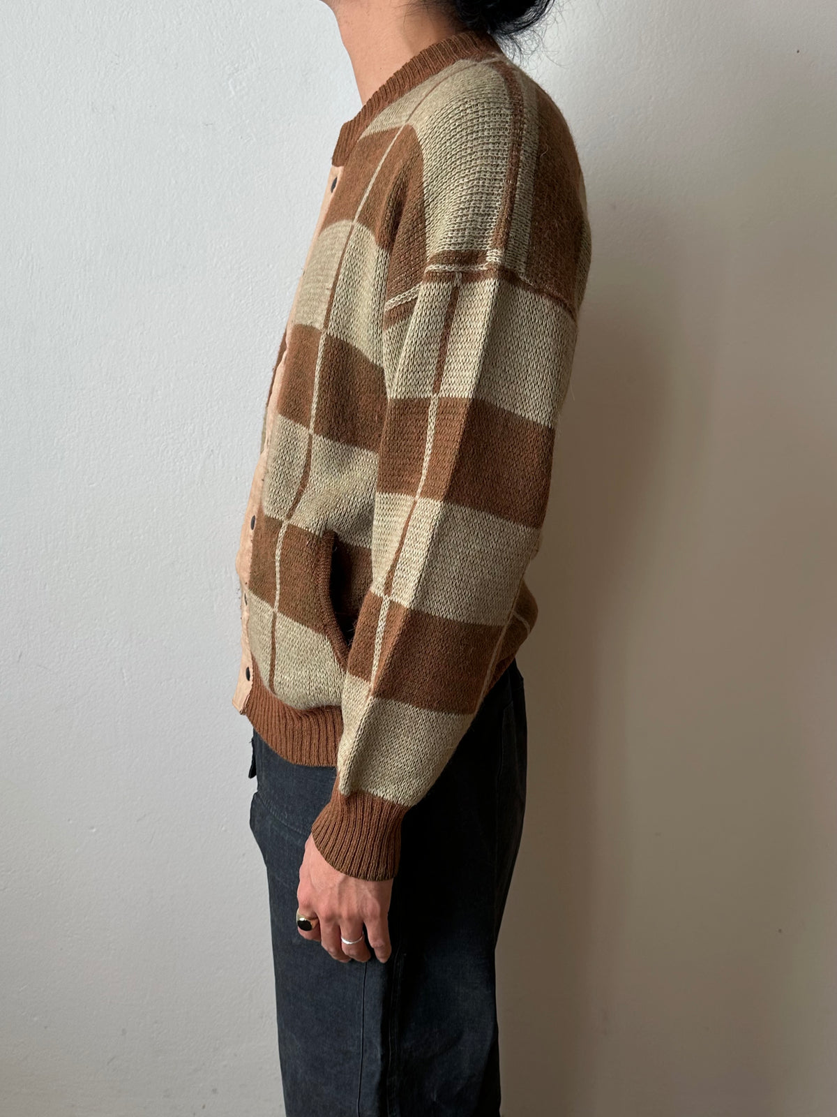 1980s Italian Alpaca blend knit jacket