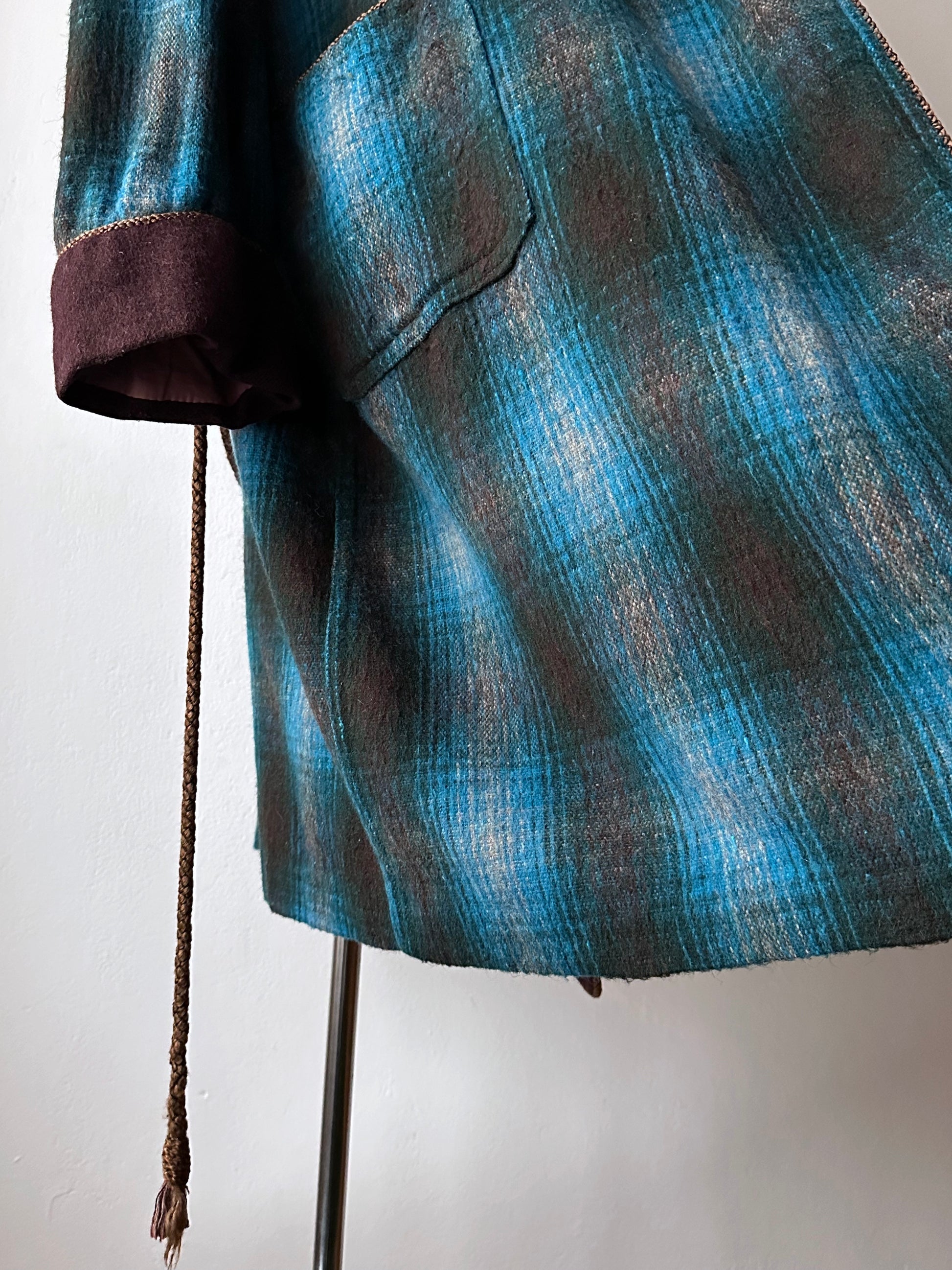 60's オンブレ ガウン wool nightgown Vintage Toto Praha Vintage clothing store Antique shop 60年代 プラハ 古着屋 シャドーチェック ユーロ古着 ユーロヴィンテージ  ヨーロッパ古着 古着卸 