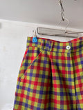 80's Germany checkered shorts