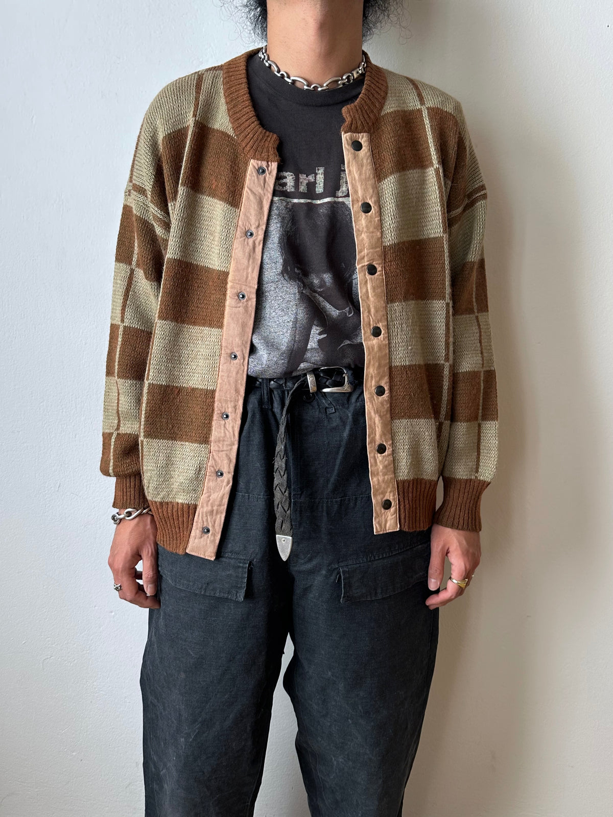 1980s Italian Alpaca blend knit jacket