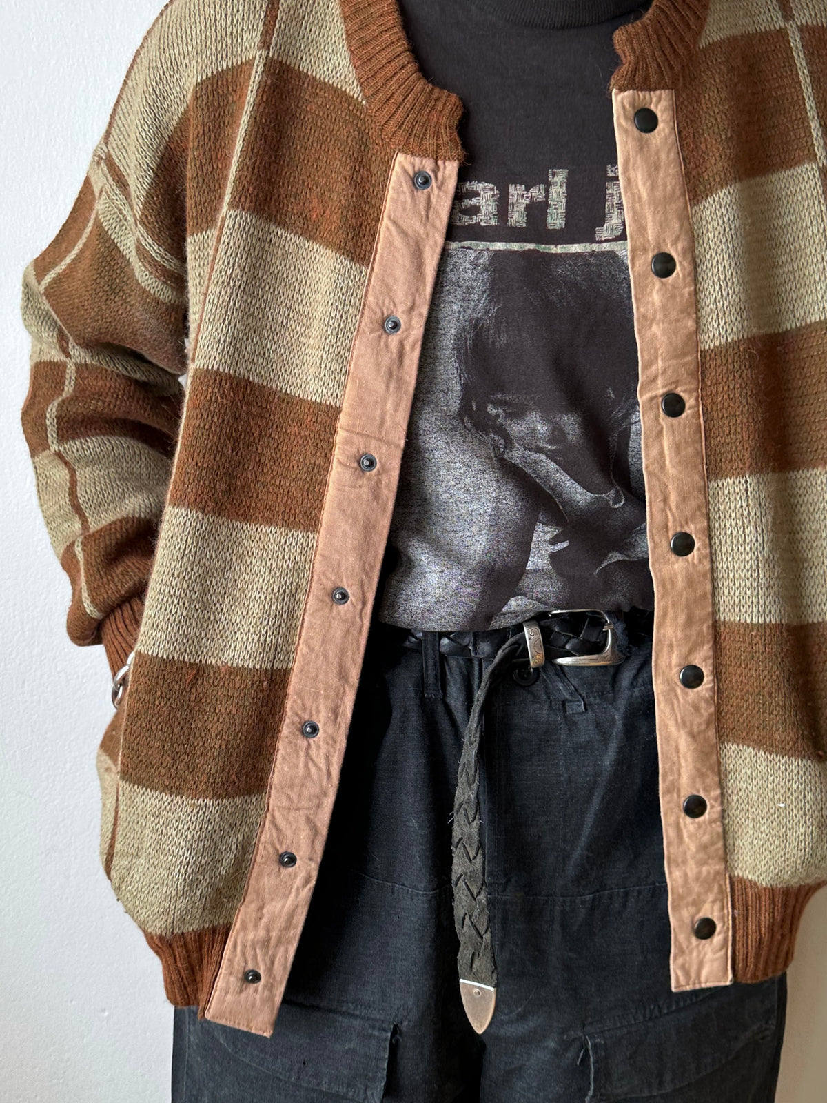 1980s Italian Alpaca blend knit jacket