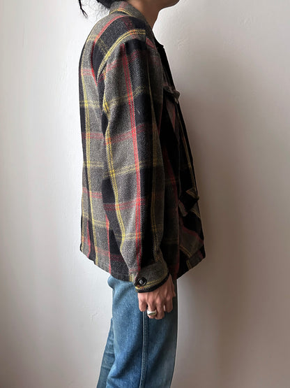 1970s wool check jacket