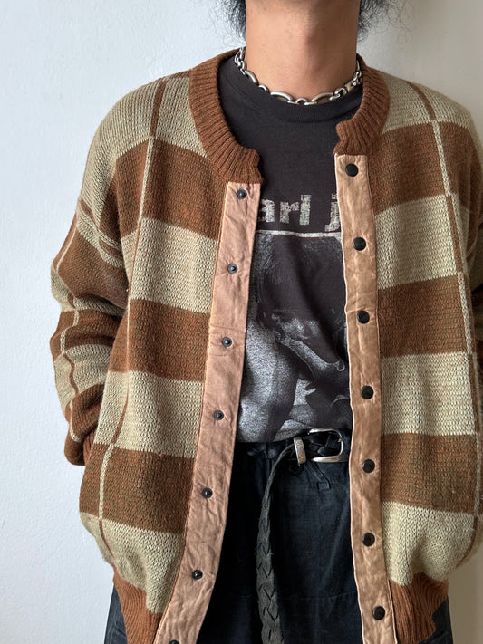 1980s Italian Alpaca blend knit jacket