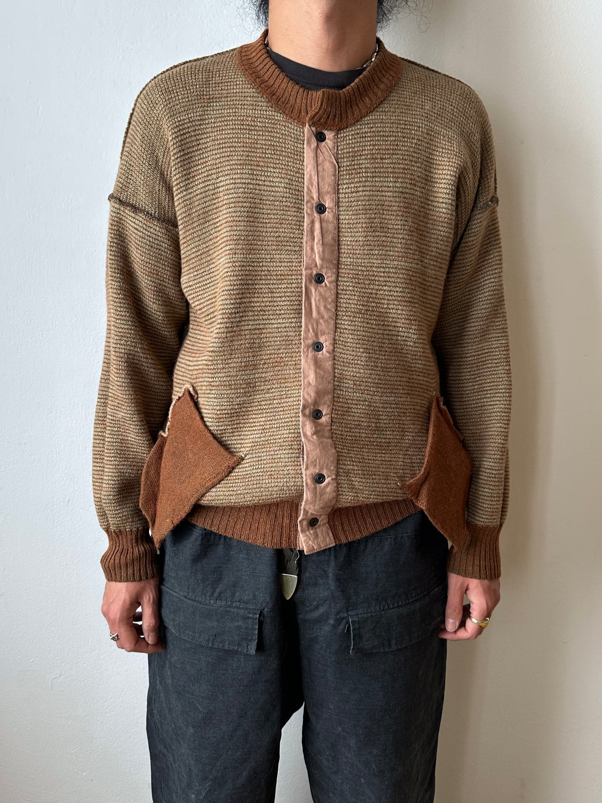 1980s Italian Alpaca blend knit jacket