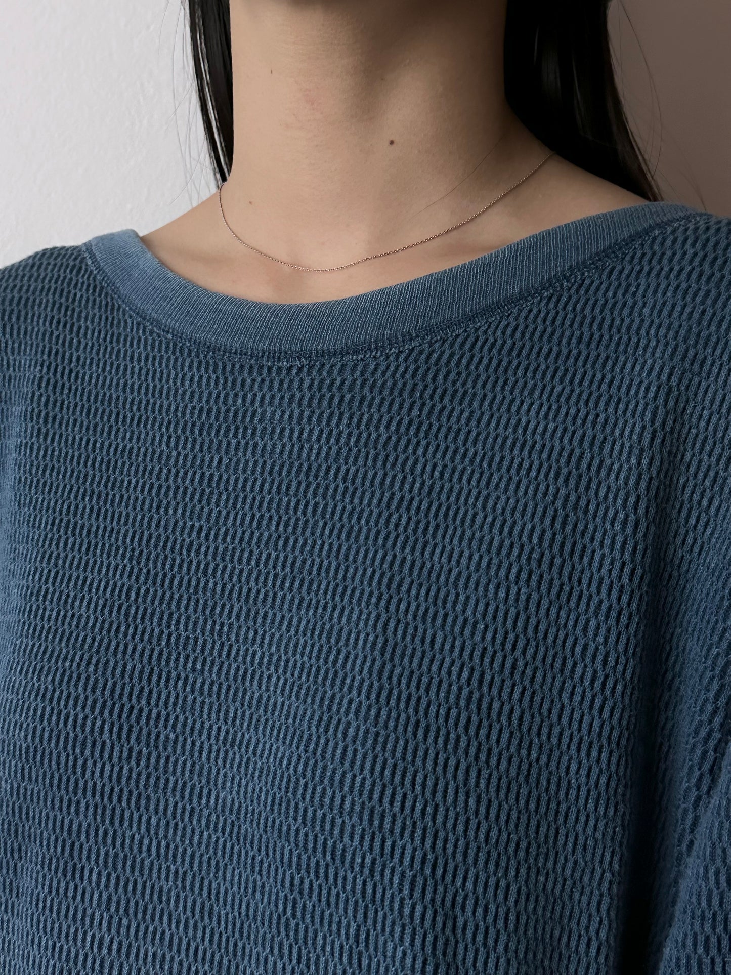 tiny silver chain necklace - simple link