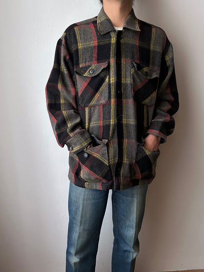 1970s wool check jacket