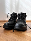 Nike ACG Black Leather Hiking Boots ナイキ Vintage Toto 古着屋  プラハ 古着 Praha Prague Vintage store ハイキング ブーツ 黒 レザー 革 ユーロ古着 ヨーロッパ古着 