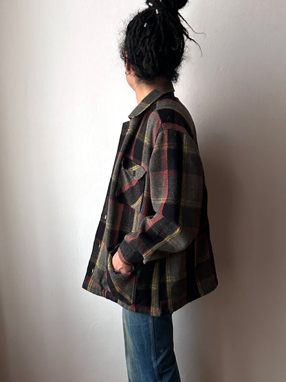 1970s wool check jacket