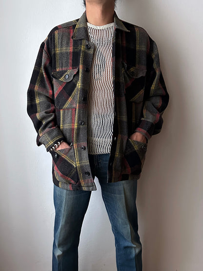 1970s wool check jacket