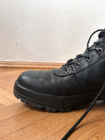 Nike ACG Black Leather Hiking Boots ナイキ Vintage Toto 古着屋  プラハ 古着 Praha Prague Vintage store ハイキング ブーツ 黒 レザー 革 ユーロ古着 ヨーロッパ古着 