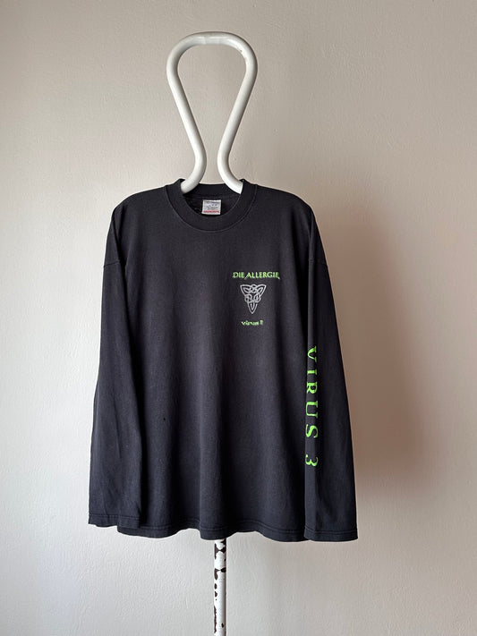 Die Allergie Virus3 90's 90年代 バンド Tシャツ バンバンT Tee T-shirt German rock punk hardcore プラハ 古着屋 Praha Prague Vintage store ユーロ古着 ヨーロッパ古着