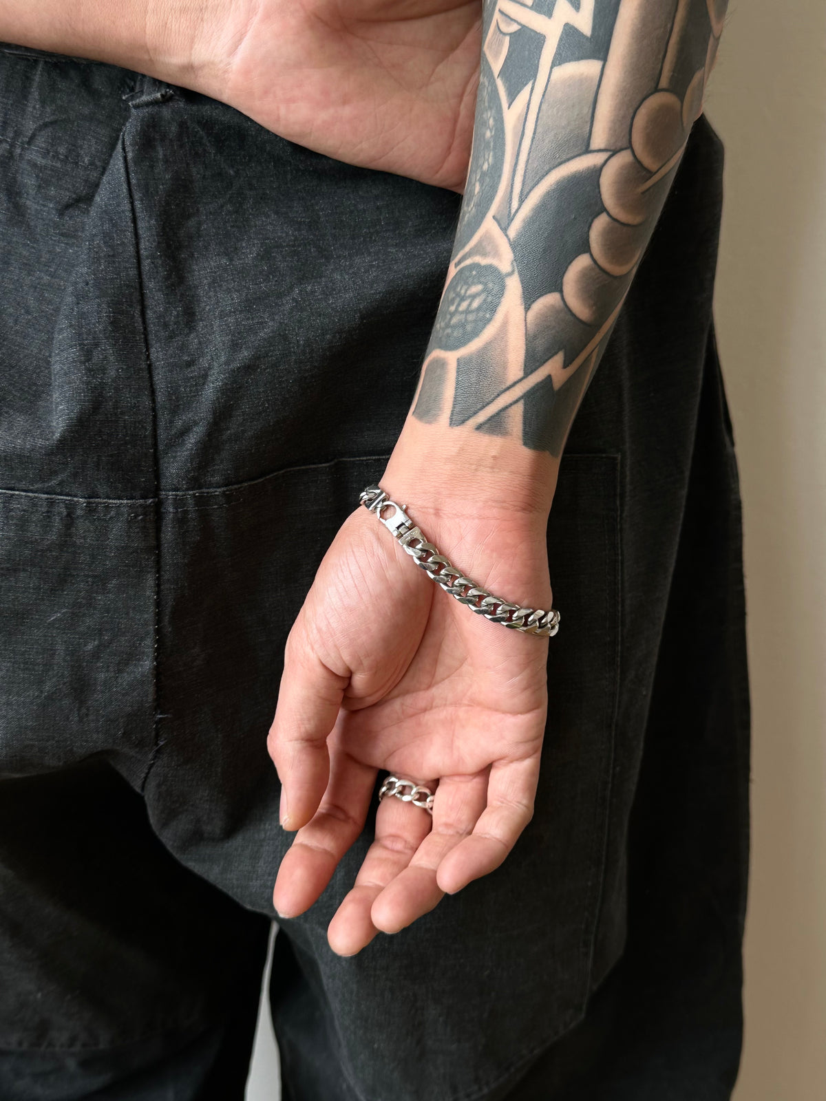 OPS curb chain bracelet Ag925