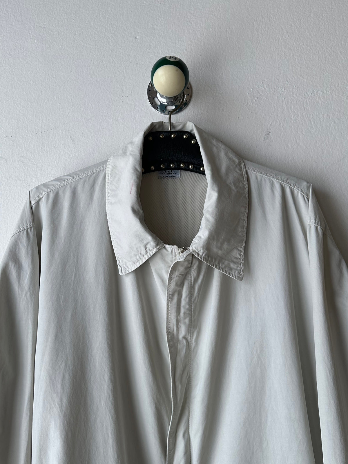 C.P. Company SS'00 2000's 2000年代 Massimo Osti マッシモオスティ Made in Italy イタリア製 イタリア古着 Cotton Nylon Coat Gray ナイロン コート 灰色 グレー Toto Praha Vintage clothing shop Antique shop 古着屋 プラハ Showroom appointment Prague ユーロ古着 ヨーロッパ古着 古着卸 ヴィンテージ
