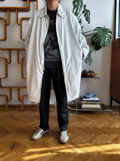 C.P. Company SS'00 2000's 2000年代 Massimo Osti マッシモオスティ Made in Italy イタリア製 イタリア古着 Cotton Nylon Coat Gray ナイロン コート 灰色 グレー Toto Praha Vintage clothing shop Antique shop 古着屋 プラハ Showroom appointment Prague ユーロ古着 ヨーロッパ古着 古着卸 ヴィンテージ
