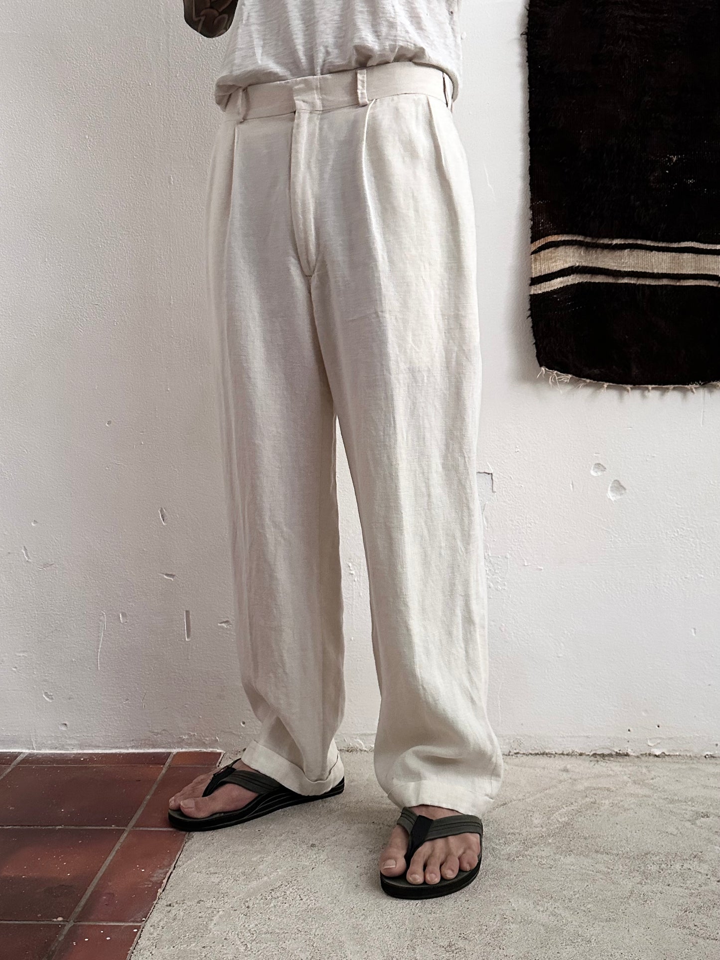 Brooks Brothers linen trouser W33-34 made in USA