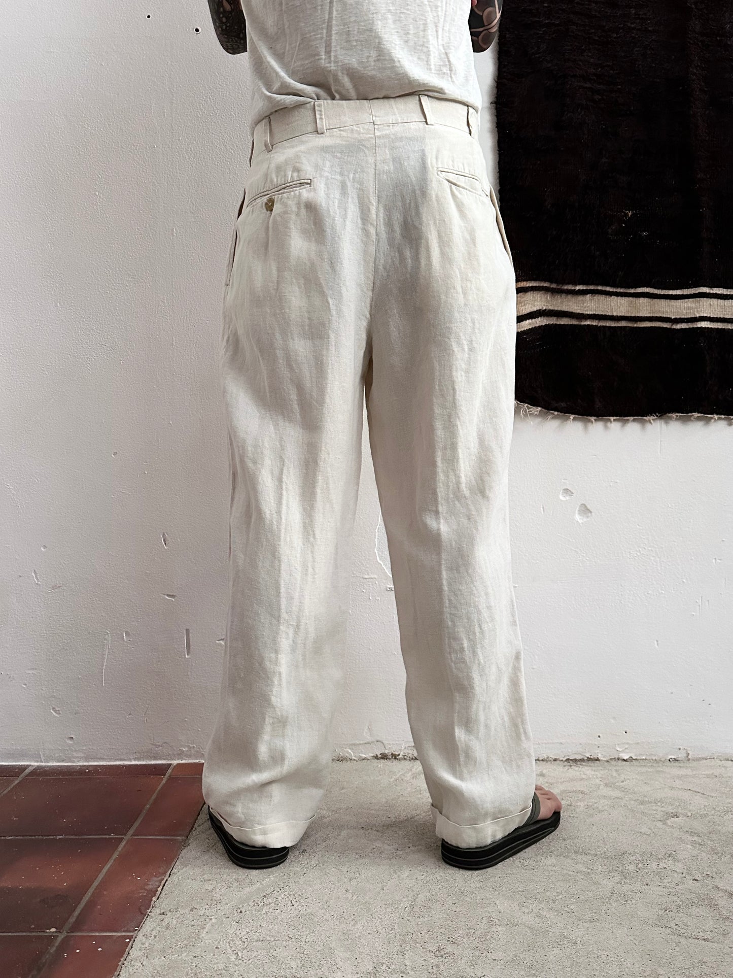 Brooks Brothers linen trouser W33-34 made in USA