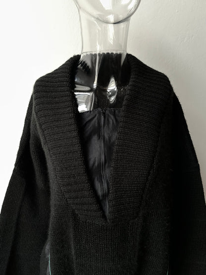 80s Italy knit jumper with belly pocket