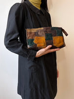70s leather patchwork bag