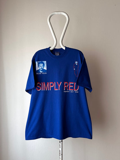 1999 SIMPLY RED Blue tour 90's 90年代 シンプリーレッド Band T-shirt Tee バンド Tシャツ バンT Vintage ヴィンテージ ユーロ古着 ヨーロッパ古着 プラハ 古着屋 Praha Prague Vintage store