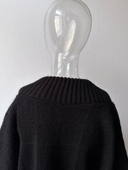 80s Italy knit jumper with belly pocket