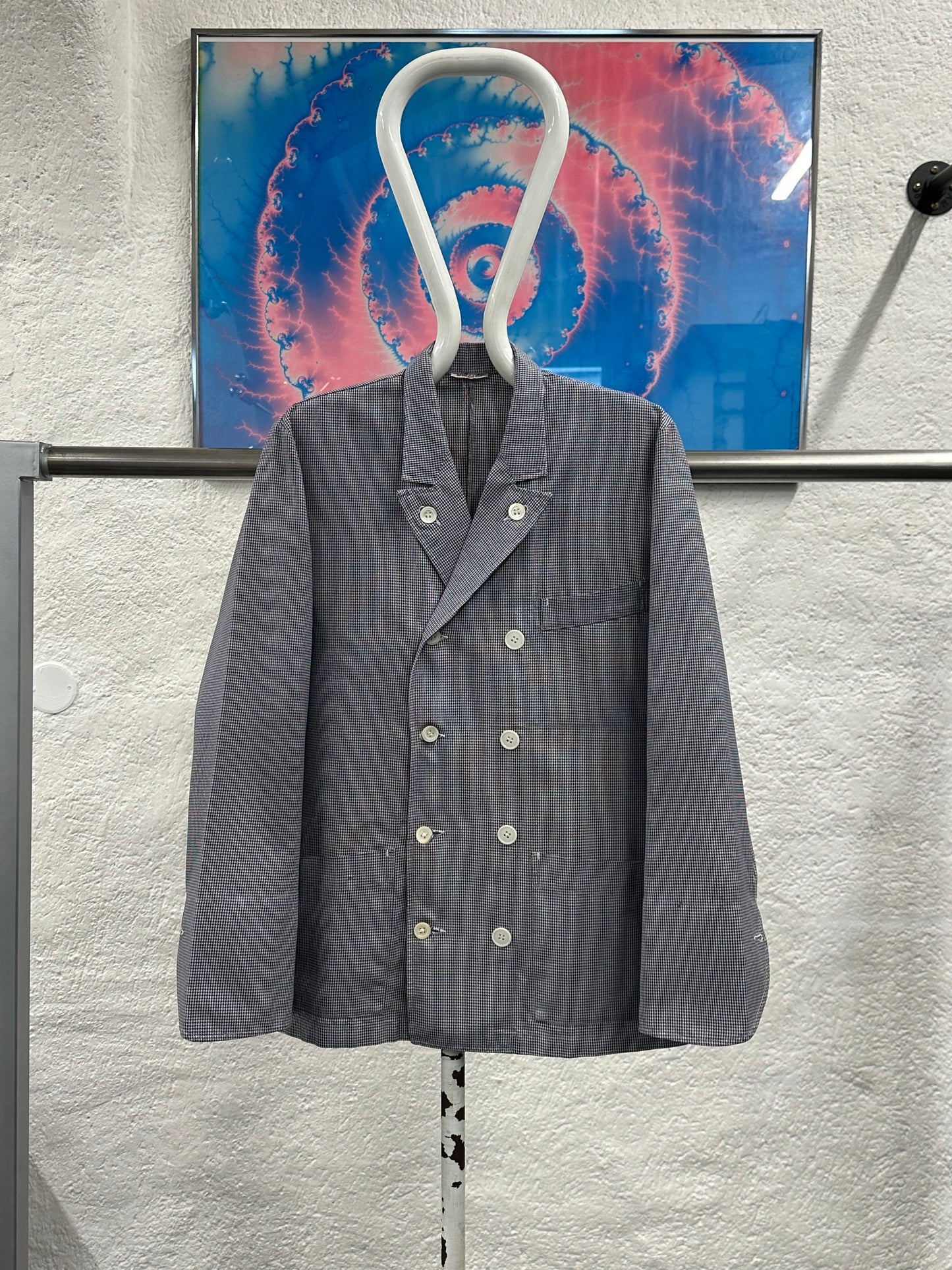 1950s French Butcher Jacket