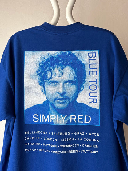 1999 SIMPLY RED Blue tour 90's 90年代 シンプリーレッド Band T-shirt Tee バンド Tシャツ バンT Vintage ヴィンテージ ユーロ古着 ヨーロッパ古着 プラハ 古着屋 Praha Prague Vintage store