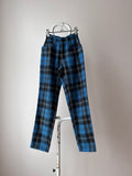 80s deadstock blue tartans