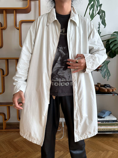 C.P. Company SS'00 2000's 2000年代 Massimo Osti マッシモオスティ Made in Italy イタリア製 イタリア古着 Cotton Nylon Coat Gray ナイロン コート 灰色 グレー Toto Praha Vintage clothing shop Antique shop 古着屋 プラハ Showroom appointment Prague ユーロ古着 ヨーロッパ古着 古着卸 ヴィンテージ