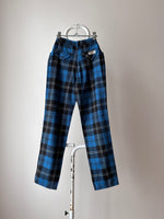 80s deadstock blue tartans