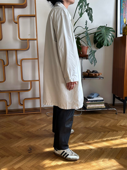 C.P. Company SS'00 2000's 2000年代 Massimo Osti マッシモオスティ Made in Italy イタリア製 イタリア古着 Cotton Nylon Coat Gray ナイロン コート 灰色 グレー Toto Praha Vintage clothing shop Antique shop 古着屋 プラハ Showroom appointment Prague ユーロ古着 ヨーロッパ古着 古着卸 ヴィンテージ
