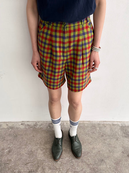 80's Germany checkered shorts