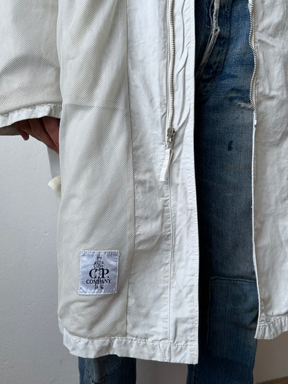 C.P. Company SS'00 2000's 2000年代 Massimo Osti マッシモオスティ Made in Italy イタリア製 イタリア古着 Cotton Nylon Coat Gray ナイロン コート 灰色 グレー Toto Praha Vintage clothing shop Antique shop 古着屋 プラハ Showroom appointment Prague ユーロ古着 ヨーロッパ古着 古着卸 ヴィンテージ